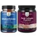 Bundle of Reduced Glutathione Supplement with Milk Thistle - 1000mg per Serving Pure L Glutathione and Multi Collagen Protein Powder - Keto Hydrolyzed Collagen Peptides 45 Servings Hair Skin & Nails