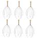 SEWOART 6S Massage device Shampoo scrubber tool hair washing scalp massage brush handwriter head gripper steel and wood.Frosty