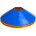 TIANOR 10 Pack Durable Disc Cones Sets Playing Field Marker for Agility Training Football Kids Sports Cone Markers (5 Colors) red orange yellow green blue Small