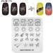 KADS Stamping Plate - Mermaid Nail Art Design Tool | Sparkling Betterfly Meteor Wing Stencil (FA047) - Buy Online on GoSupps.com