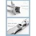Buy Dotmalls Cumulus Nail Clippers with Catcher - Large & Wide Opening Safety Lock Colorful Silver - International Shipping Available - Buy Online on GoSupps.com