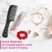 Detangling Wide Tooth Hair Comb for Long Curly Hair + Velvet Scrunchie - Anti-Static Shower Comb for Curls (Most Wanted) - Buy Online on GoSupps.com