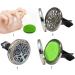 Doitool Fragrance Oil Diffuser - 30mm Essential Oil Auto Ventilation Clip Aromatherapy Air Freshener with 10 Colored Refill Pads - Buy Online on GoSupps.com