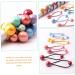 FRCOLOR 7 Pairs headband color hair tie small hair ties rubber bands for hair clear hair elastics Pom Pom baby elastic hair ties elastic hair rope Korean version bead Acrylic girl child - Buy Online on GoSupps.com