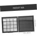 MAGICLULU MAGICLULU Set of 2 eyeshadow boxes eyeshadow palette makeup tray black makeup tray for blush highlighters lipstick makeup kit - Buy Online on GoSupps.com