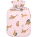 Naanle Tropical Leopard Hot Water Bottle - 1L Transparent Heat Bottle for Bed | Hand & Feet Warmer Pain Relief & Cold Therapy - Buy Online on GoSupps.com