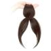 Hair Extensions Clip in Bangs Side Parted Hair Toppers for Real Human Hair 360 Cover Pieces Wispy Clip in Hair Extension Wigs for Women Human Hair Pieces for Women Daily Wear Dark Brown