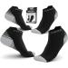 Physix Gear Sport Low Cut Compression Socks - Arch Support, Large-X-Large, Black/Grey (2 Pairs) - Buy Online on GoSupps.com