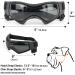 NAMSAN Pet Goggles - Anti-UV, Windproof Dog Sunglasses for Small to Medium Dogs, Adjustable Straps (Black/Orange) - Buy Online on GoSupps.com