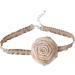 Vsilay Elegant Floral Necklace for Women - Unique Brown Flower Choker - Perfect for Weddings & Celebrations - Buy Online on GoSupps.com