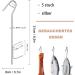 BSSMMAI Smoked Hooks Set - 6 Double Pointed Stainless Steel 21cm Hooks for Smoking Fish Meat & Sausage | Premium Quality BBQ Accessories - Buy Online on GoSupps.com