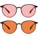 FL-41 Rose & FL-60 Brown Tinted Migraine Glasses | Indoor & Outdoor Light Sensitivity Relief for Photophobia & Computer Use - Buy Online on GoSupps.com