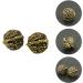 Buy Copper Walnut Acupuncture Massage Balls - 2 Pairs Foot Massager & Brass Decor - Golden 3.5cm - Buy Online on GoSupps.com