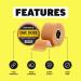 SPORTTAPE Tan Zinc Oxide Tape - 3.8cm x 10m (Pack of 24) | High Strength Athletic Tape for Blister Prevention & Plantar Fasciitis | Sports Strapping Tape for Netball, Football, Rugby - Buy Online on GoSupps.com