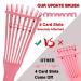Flex Detangling Brush Set with Edge Brush & Rat Tail Combs for Natural Curly Hair - No Pain, Easy Clean - 5 Pc Pink + Black - Buy Online on GoSupps.com