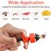 ZACUDA 2-Piece Micro Bait Rings & Clips | 600 Rings & Fishing Line Clip for Quick Bait Fixation (Orange) - International Shipping Available - Buy Online on GoSupps.com
