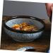 Zerodeko Japanese Bowl Rice Bowls Fruit Salad Plate Ceramic Mixing Bowl Ramen Noodle Bowl Small Model Bench Chinese Noodle Bowl Tableware Pottery Ceramics Micro-Wave Oven Hand-Pulled Noodle 12X12X4.5CM As Shown 2 - Buy Online on GoSupps.com