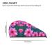 Pink Floral Coral Velvet Dry Hair Cap - Ideal for Home Travel & Pool Parties | Quick Drying & Soft - Buy Online on GoSupps.com