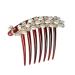 Ipetboom Hair Comb Hair Accessories Unique Design Thin Hair Retro Style Bridal Side Comb Girls Hair Styling Hair Clip Comb Different Occasions Durable Rhinestone Comb Alloy Headgear Women's