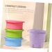 minkissy Makeup Brush Organizer Silicone Holder Makeup Home Brush Pink Portable Foldable Drying Cleaner Bowl Cleaning Mat for Tool Bathroom Travel Scrubber Folding Cosmetic Washing 10x8.5cm Pink - Buy Online on GoSupps.com