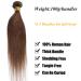 SEGO 20 Brazilian Human Hair Bundles - 100% Unprocessed Virgin Straight Weave Extensions - Medium Brown - Buy Online on GoSupps.com