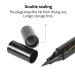 Buy Black Microblading Eyebrow Pen - 2-in-1 Waterproof Dual-Ended Tool for Natural-Looking Brows | Lasts All Day - International Shipping Available - Buy Online on GoSupps.com