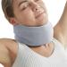 Neck Support Brace | Adjustable Foam Neck Wraps - Soft Neck Support Brace for Sleeping Aligns & Stabilizes Vertebrae Ensures Stability for Women & Men Gray M
