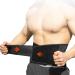 XWSM back bandage lumbar support belt for men pain relief in the lower waist of adjustable belly support belt for ischias scoliosis herniated disc (color: black size: l/large) L/Large black