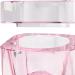 Folpus Nail Art Glass Dish with Lid Bowl Cup Holder Nail Art Tools Pink - Buy Online on GoSupps.com
