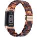 Rose Gold + Tortoise Resin Band for Fitbit Charge 5 - Men's and Women's Accessory - Buy Online on GoSupps.com