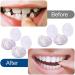 Comioke Prostheses Fake Teeth - 4 Pairs of Temporary Cosmetic Teeth Durable Dentures & Veneers for Enhanced Smile - Buy Online on GoSupps.com