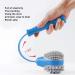 Portable Silicone Massage Hammer - 2 Soft Heads Manual Back Massager for Pain Relief (Blue) - Buy Online on GoSupps.com