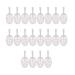 20 Pack Small Amber Honeycomb Lip Gloss Tubes Clear for Convenient Storage and Travel Use, Clear