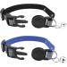 Personalized Reflective Cat Collar - Mogokoyo 2-Pack Bells Adjustable Safety Lock Custom Name & Phone - Black & Blue - Buy Online on GoSupps.com