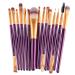 15 pieces of professional makeup brushes cosmetics set foundation powder eyeshadow eyebrow eyeliner lips make-up brush eye face brush set set