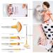 Bright Yellow Makeup Brushes Set - Professional Cosmetic Brush Set with Travel Bag, Cruelty-Free Fibers - Buy Online on GoSupps.com