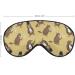 Lovely Marmot Gentlemen Sleep Mask - Adjustable Eye Cover for Sleeping & Travel - Blocks Light for Men and Women - Buy Online on GoSupps.com