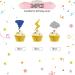 24pcs Tornado Cupcake Toppers Lightning Cupcake Toppers Colorful Glitter Weather Cake Decoration for Baby Shower Tornado Themed Birthday Party Supplies - Buy Online on GoSupps.com