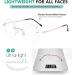 Eyekepper Large Frameless Reading Glasses - Stylish Round Rimless Reading Aid for Men & Women - International Shipping Available - Buy Online on GoSupps.com