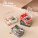 Portable Multifunctional Medicine Box | 3-in-1 Double-Sided Pill Organizer | Travel Moisture-Proof Pill Case for Purse & Pocket (White - Buy Online on GoSupps.com