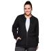 Sheego ladies large sizes sweat jacket in breathable strech quality sweat jacket fitness sporty - - plain colors 52-54 large sizes black