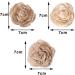 CCINEE Assorted Handmade Burlap Rose Flowers for Wedding & Crafts - Pack of 18 - Buy Online on GoSupps.com