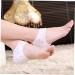 minkissy 3 Pairs Silicone Socks for Dry feet Silicone Heel Sleeves Sock Heel Protectors high Heel Sleeve Shoe Filler Foot moisturizing Socks Heel Support Foot Socks Comfortable White - Buy Online on GoSupps.com