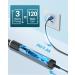 Rechargeable Sonic Electric Toothbrush - 8 Brush Heads, 5 Modes, 120 Days Use, Fast Charge - Gift for Family - Black - Buy Online on GoSupps.com