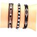 CALLARON 6 Pcs 1 Bracelet Anklet Miss Bohemia Braided Rope 6 6cmx3pcs Blackx3pcs - Buy Online on GoSupps.com