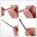 Beavorty double ended lipstick brush lip makeup brush lipstick applicator wands eyeshadow makeup beauty tool travel size lip brush applicator brush aluminum alloy portable Miss Silver - Buy Online on GoSupps.com
