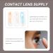 10-Pack Tweezers with Suction Cup - Glasses Holder & Contact Lens Remover | AB Medical Plastic Travel Case for Colored Lenses - Buy Online on GoSupps.com