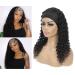 16 Inch Deep Wave Headband Wig | Brazilian Virgin Human Hair | Glueless Curly Wave | 150% Density | Natural Color | Wear and Go Machine Made Wig for Black Women - Buy Online on GoSupps.com