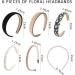 6 Pieces Stylish Women's Headbands Women's Non-slip Headbands Pearl Headbands Elegant Headbands Daisy Headbands Comfortable Wide Headbands - Buy Online on GoSupps.com