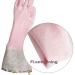 KINGFINGER Large Purple Rubber Latex Gloves | Waterproof Long Cuff & Flock Lining | 2 Pairs for Household Cleaning - International Shipping Available - Buy Online on GoSupps.com